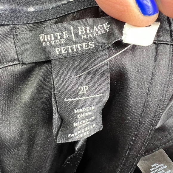 👗NWT🤩 |•WHITE HOUSE BLACK MARKET•|Strapless Polka Dot Fit & Flare - Picture 10 of 16